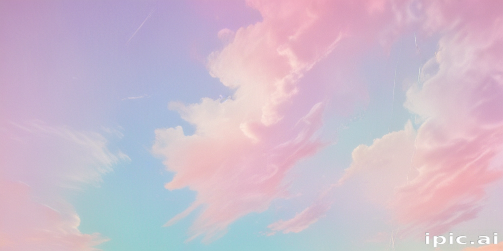 Soft Pastel Clouds Against a Serene Sky at Dusk or Dawn
