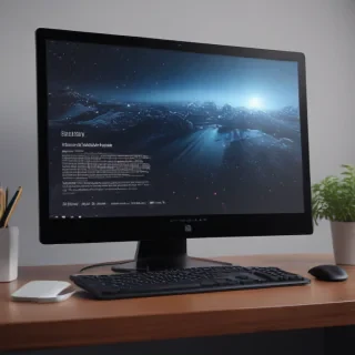 computer mockup