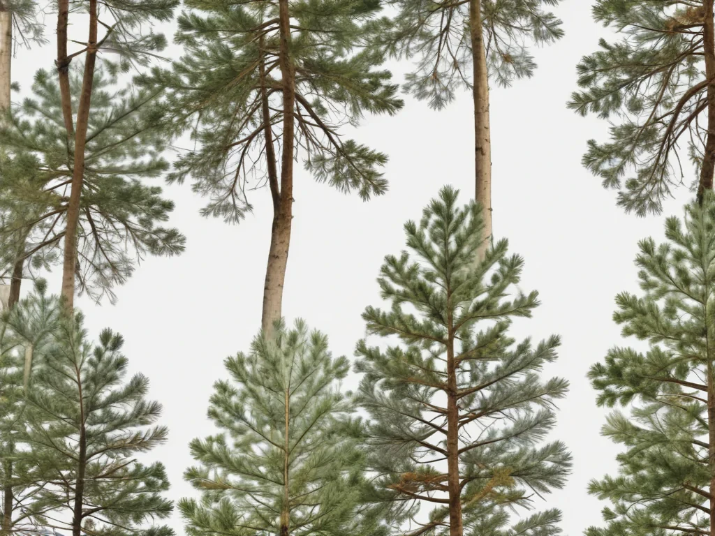 pine trees transparent background