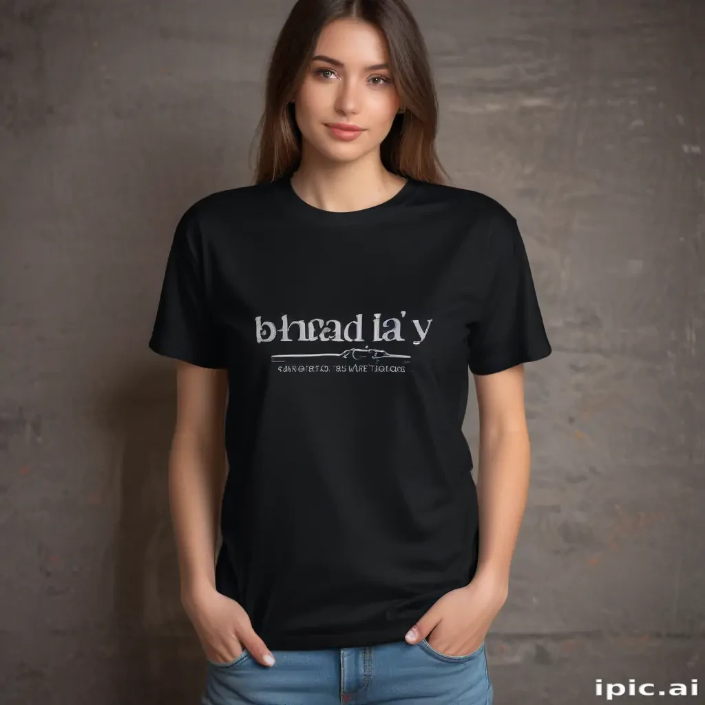 mockup tshirt black