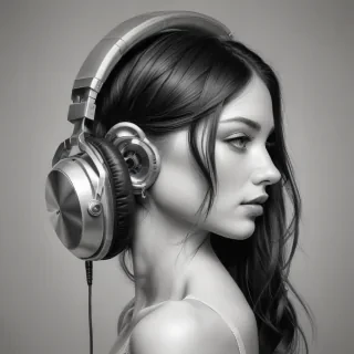 headphones drawing