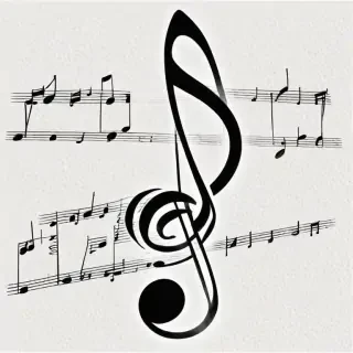 music notes transparent