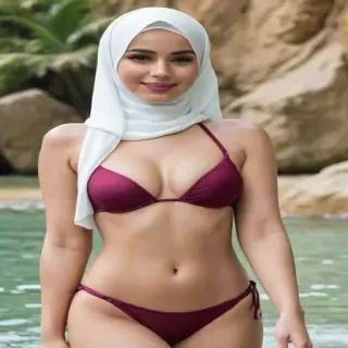 hijab bikini ai