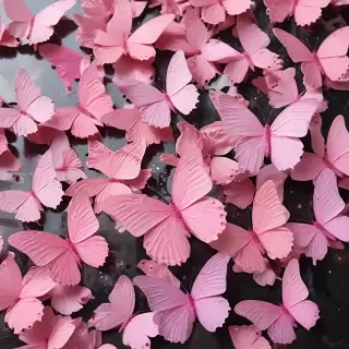pink butterflies aesthetic