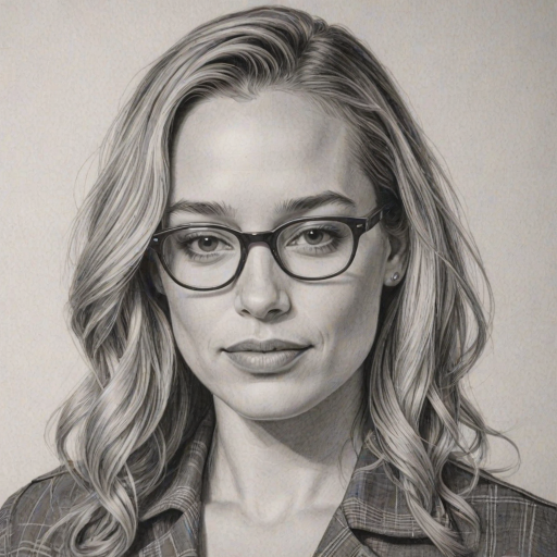 Delightful Piper Perabo, pencil sketch, portrait of Sublime woman 1964s in glasses, hair style beatnik, outline, clear lines, fine lines, 8k