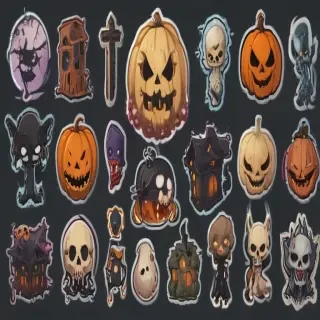 halloween stickers png