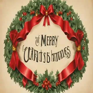 vintage merry christmas image