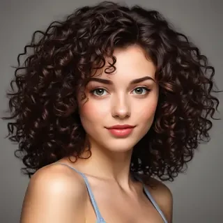 curly hair png