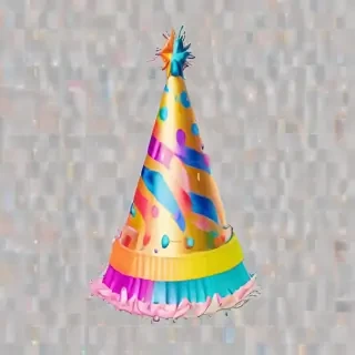 transparent background birthday hat