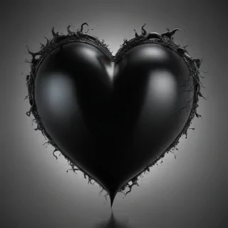 black heart image