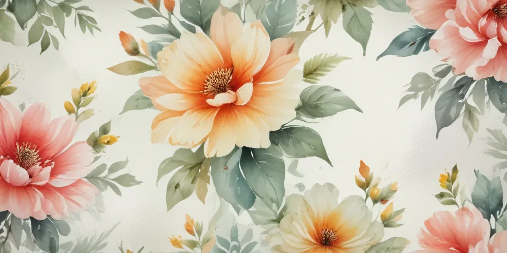 watercolor floral background