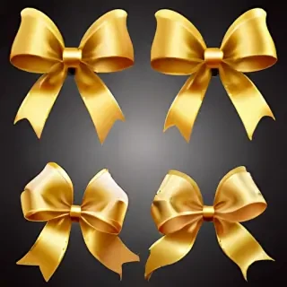 gold ribbon clipart
