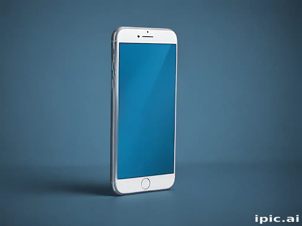 blue background iphone