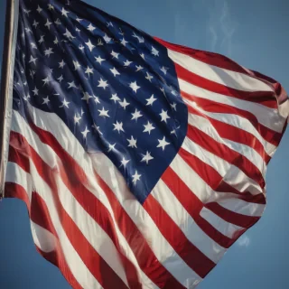 american flag aesthetic