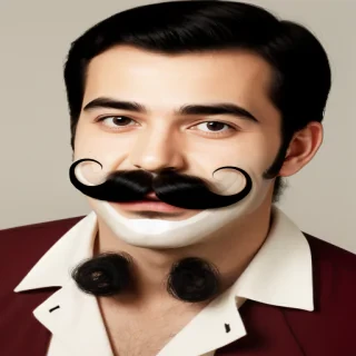 french mustache png