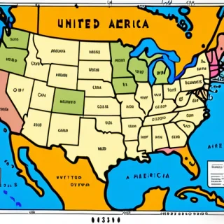 map of the united states of america