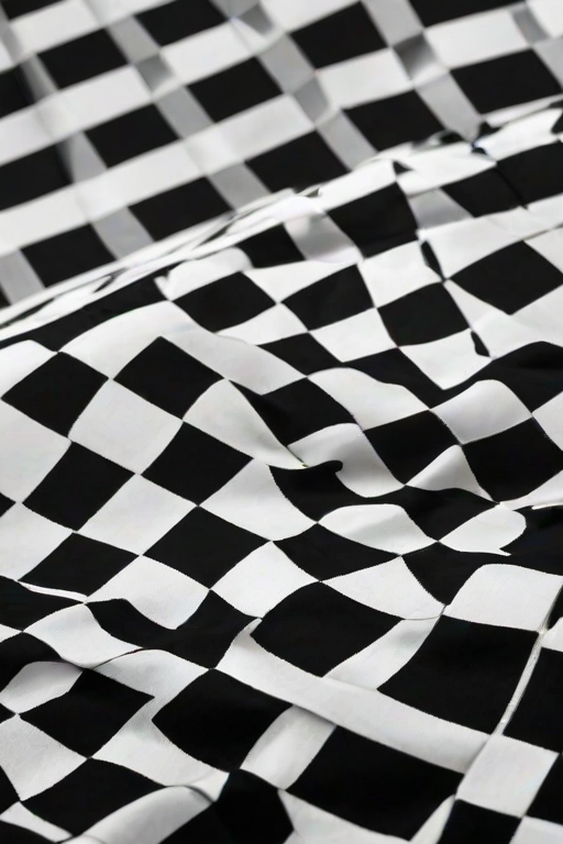 black and white checkered background