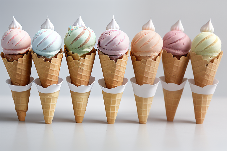 mini ice cream wafer cones