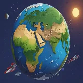 cartoon picture of planet earth