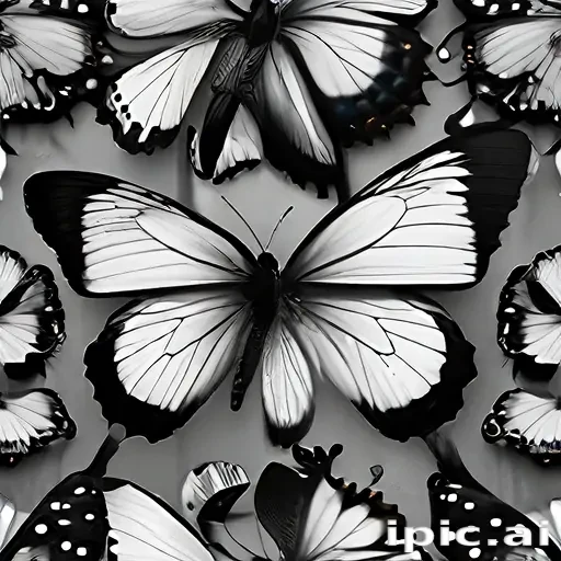 black and white butterfly wallpaper
