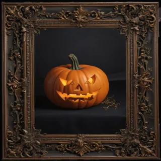 halloween border transparent