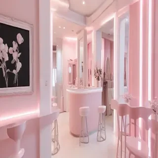 pink and white aesthetic