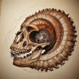 fossil drawing