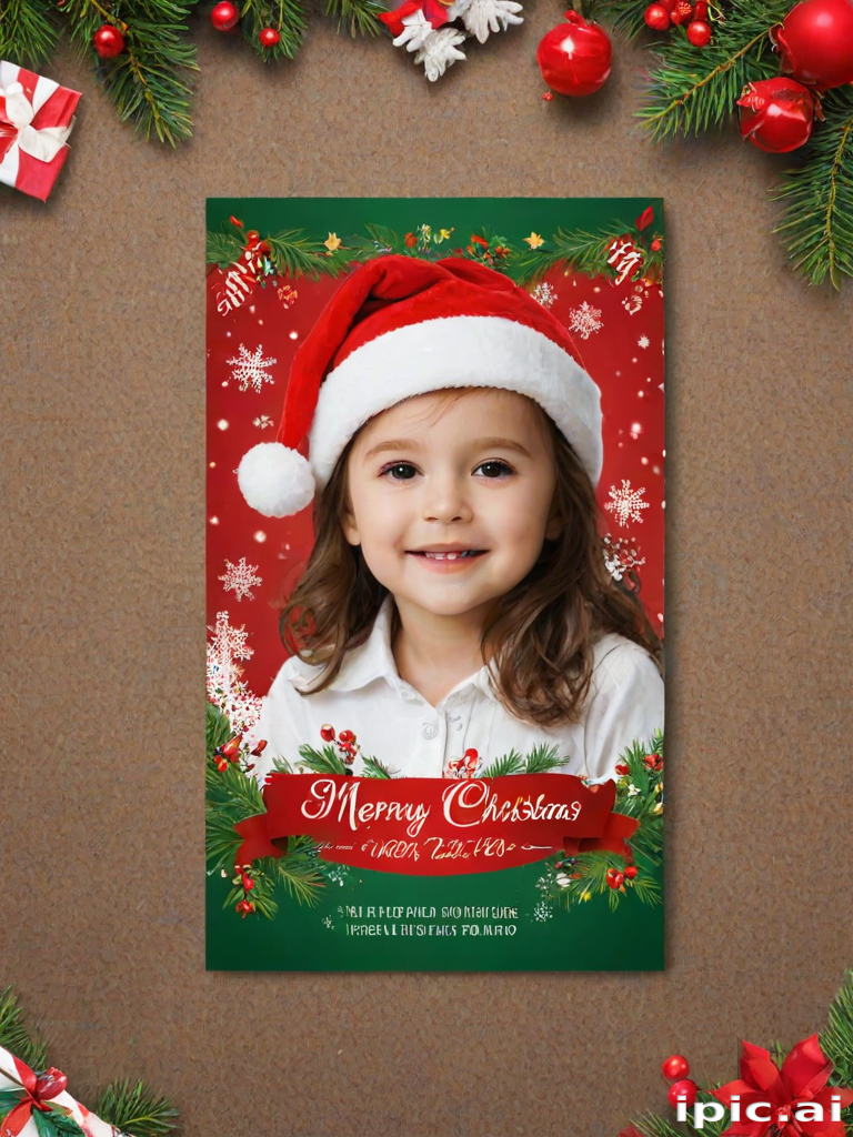 christmas card template psd