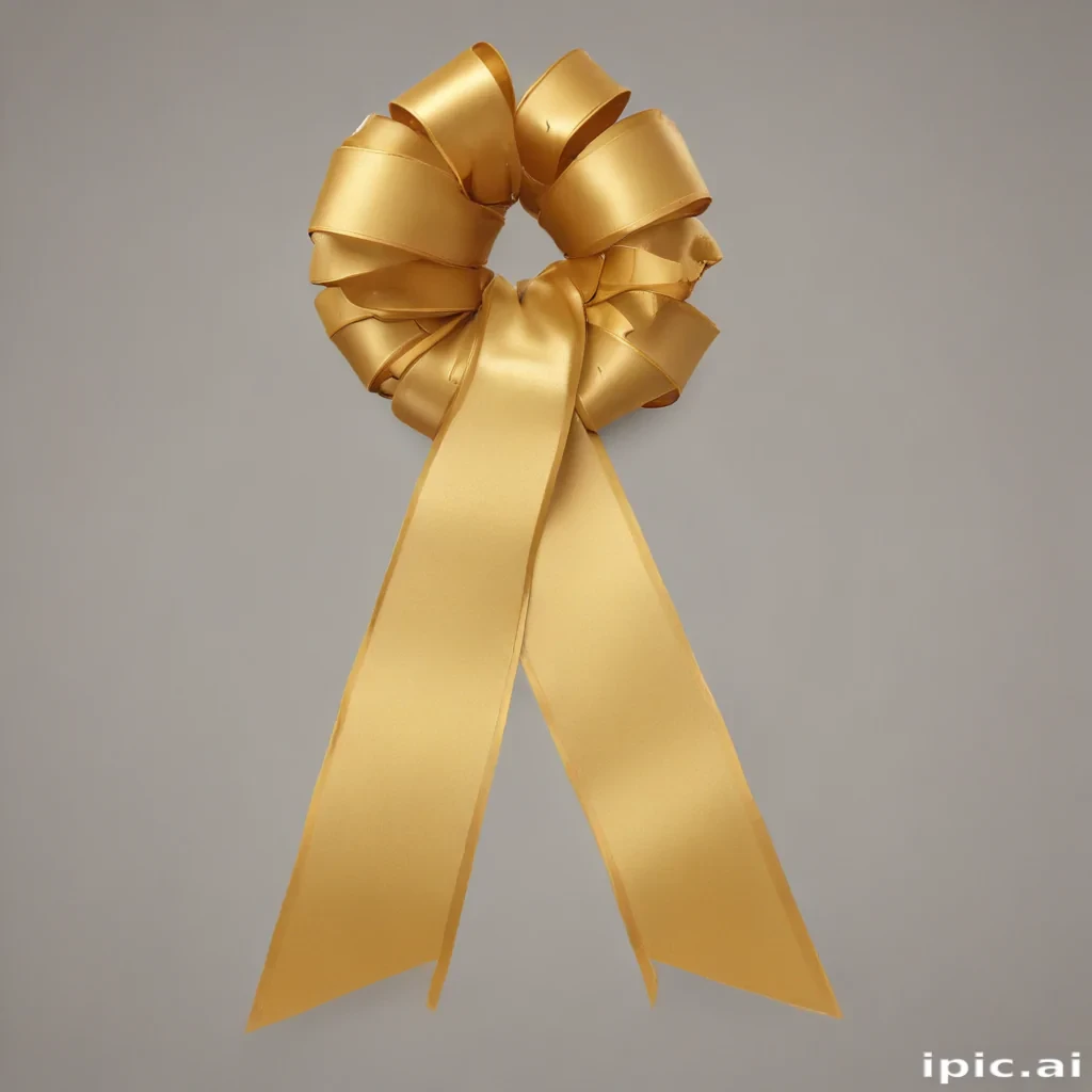 gold ribbon png