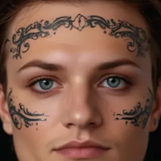 face tattoo png