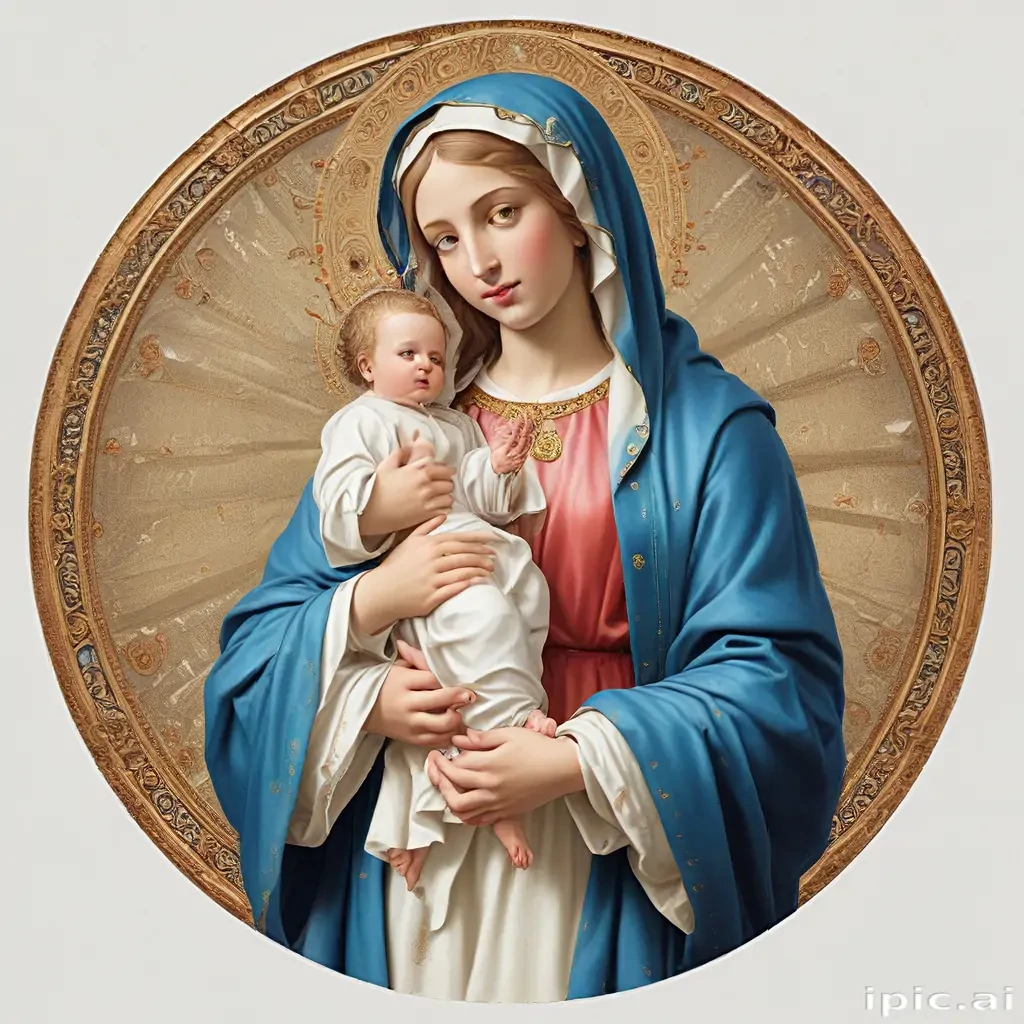virgin mary clipart