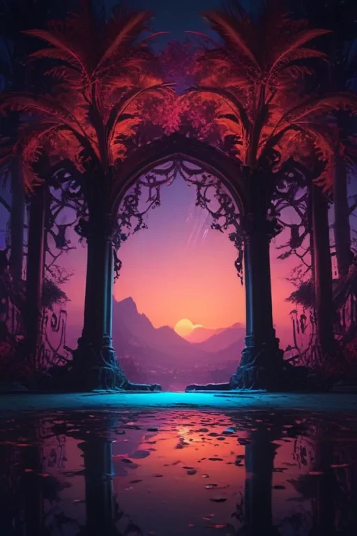 neon back ground