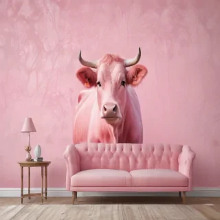 pink cow print wallpaper