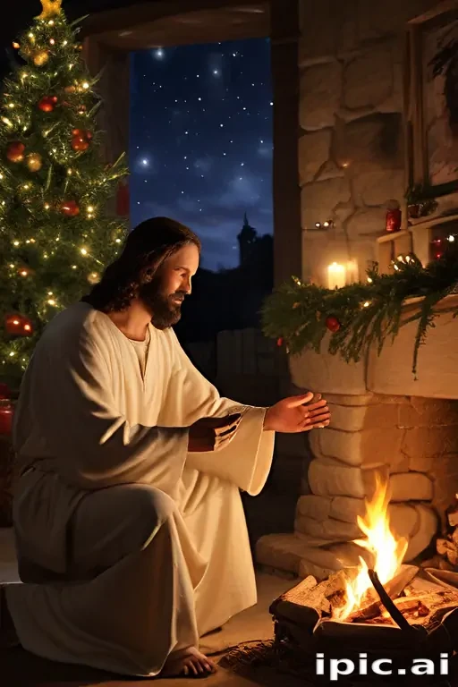 jesus at christmas images