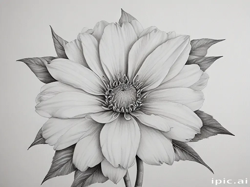 flower drawings pencil