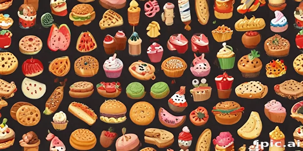 animated food