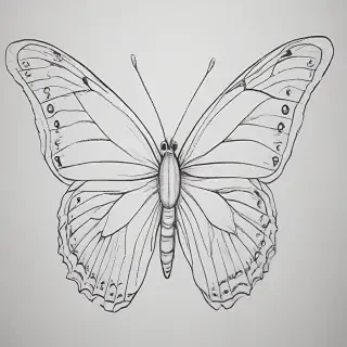 butterfly drawing outline