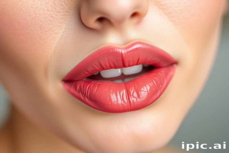 Sheer rose-petal pink lip stain "Blossom Whisper" offering a natural flush of color, hydrating properties, and a lightweight feel for everyday wear
