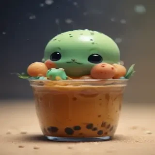 cute boba backgrounds