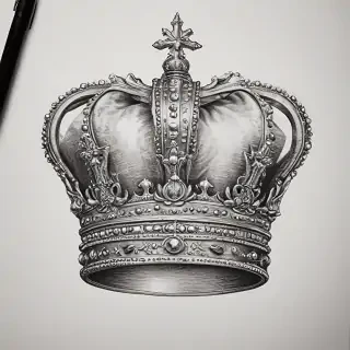 crown drawing