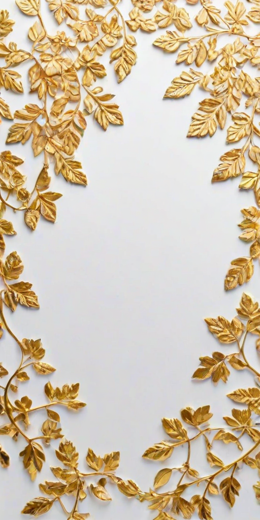 white background gold