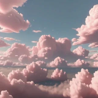 aesthetic pink clouds
