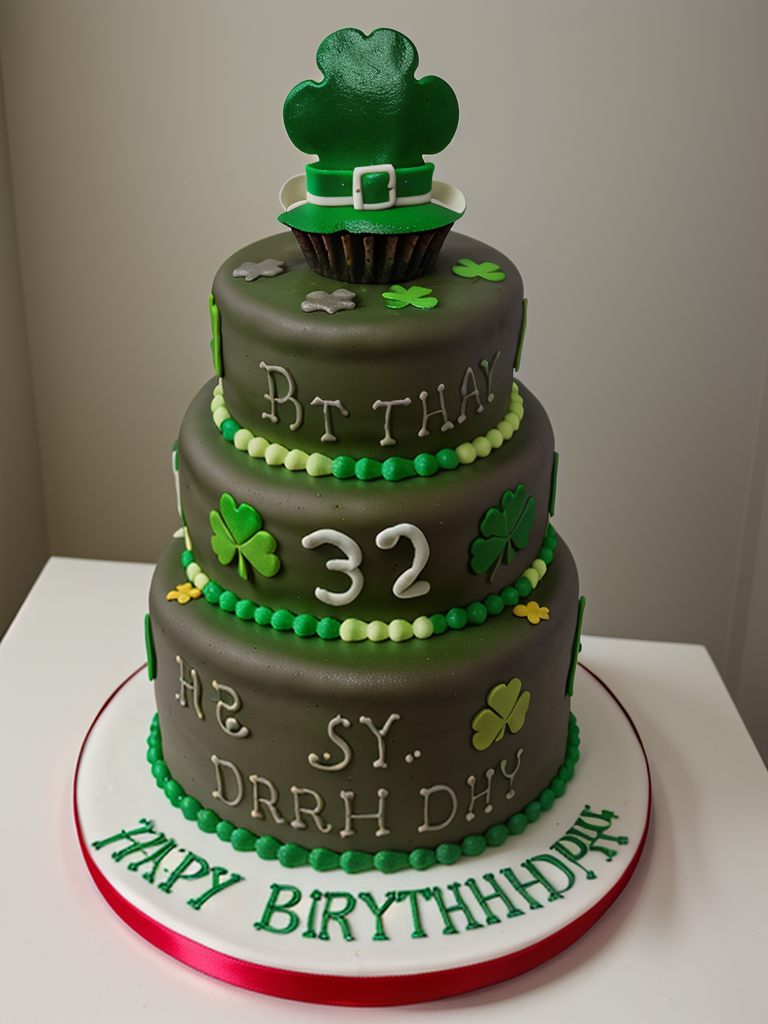 st patricks day birthday cake