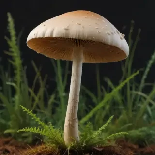 thin stemmed mushroom