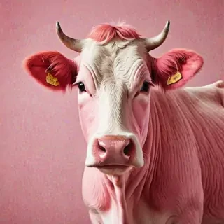 pink cow wallpaper