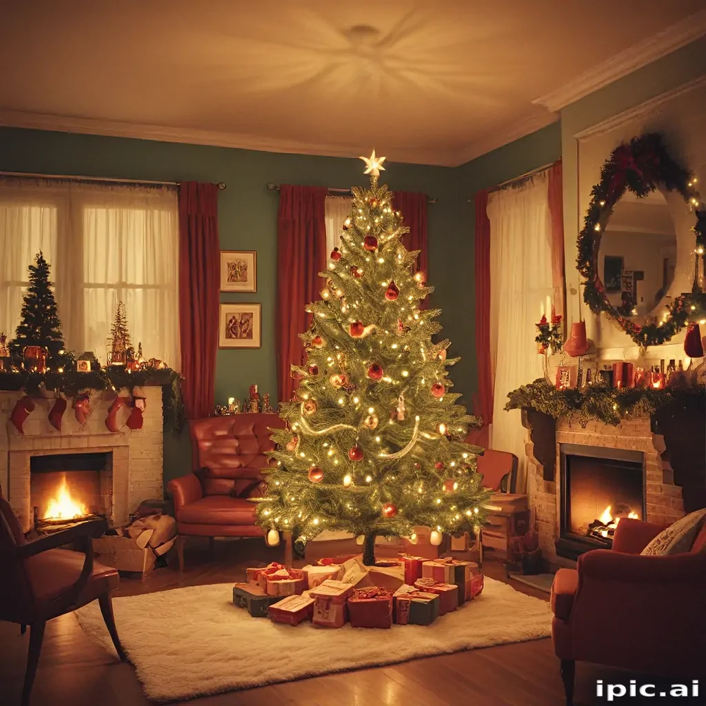 retro christmas image