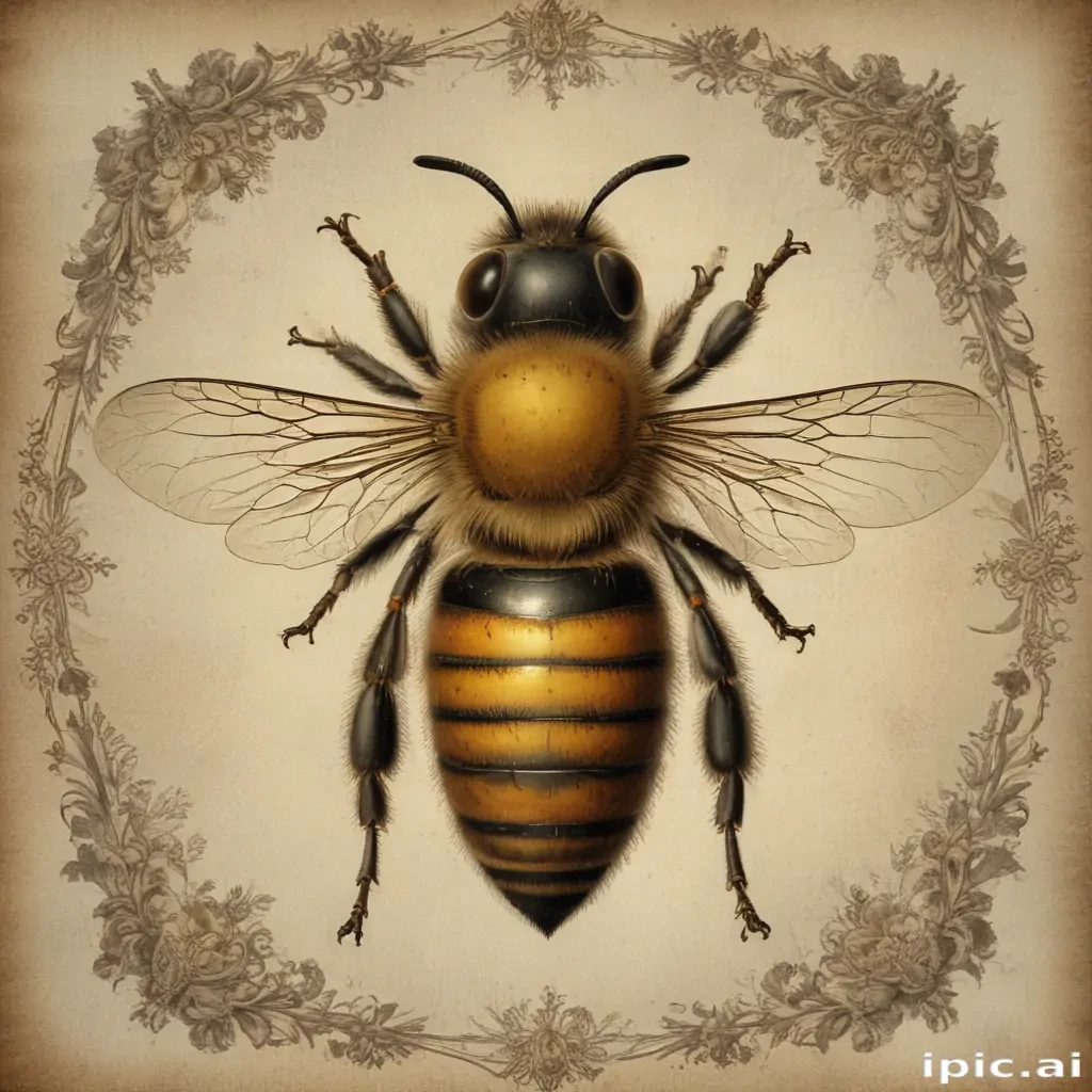 free vintage bee printables