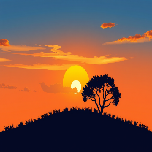 cute sunset wallpaper