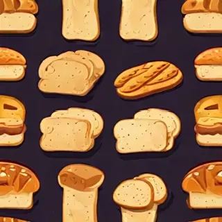 bread in cartoon