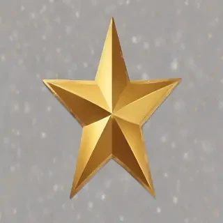 gold star sticker png